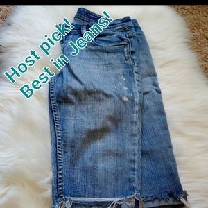 HP!! Distressed Jeans Capris Size 5